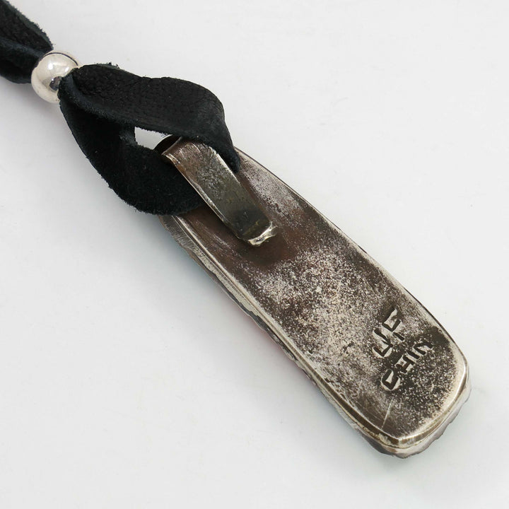 Turquoise and Spiny Oyster Pendant