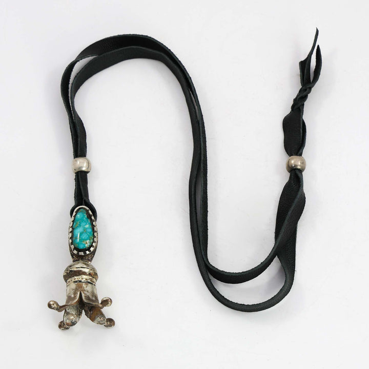 Royston Turquoise Squash Blossom Pendant