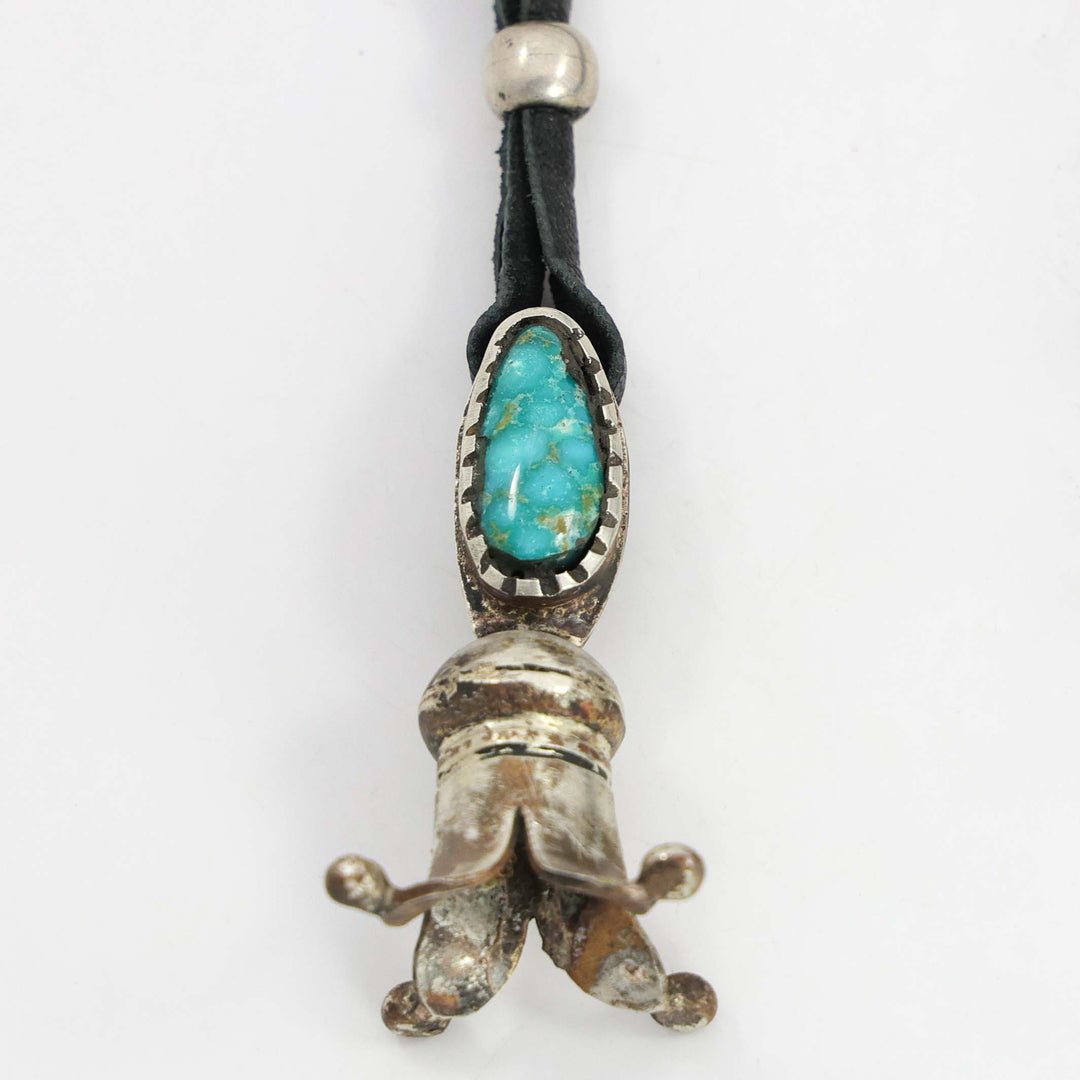 Royston Turquoise Squash Blossom Pendant