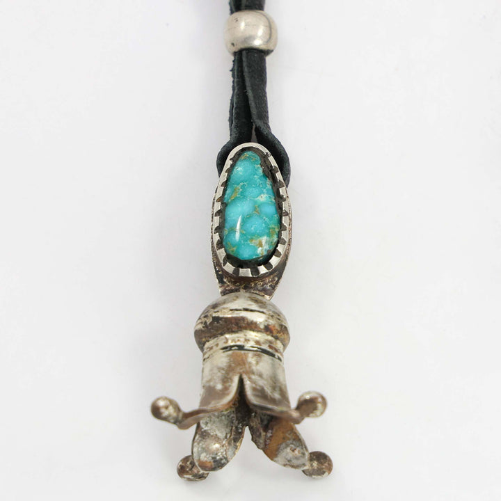Royston Turquoise Squash Blossom Pendant