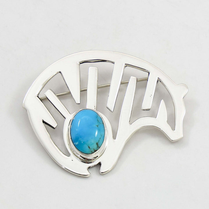 Turquoise Bear Pin