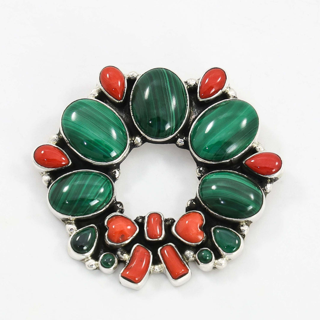 Christmas Wreath Pin