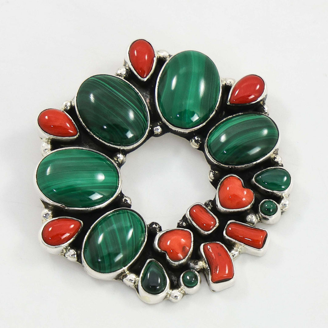 Christmas Wreath Pin