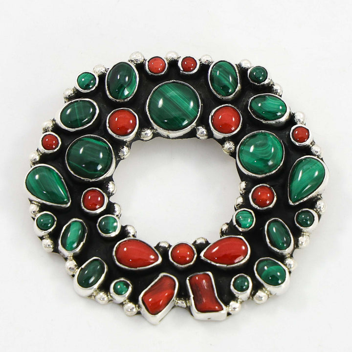 Christmas Wreath Pin