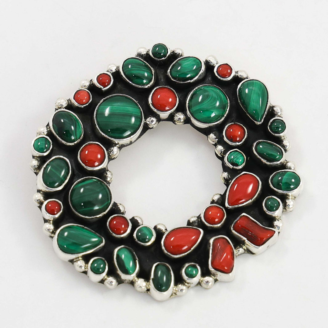Christmas Wreath Pin