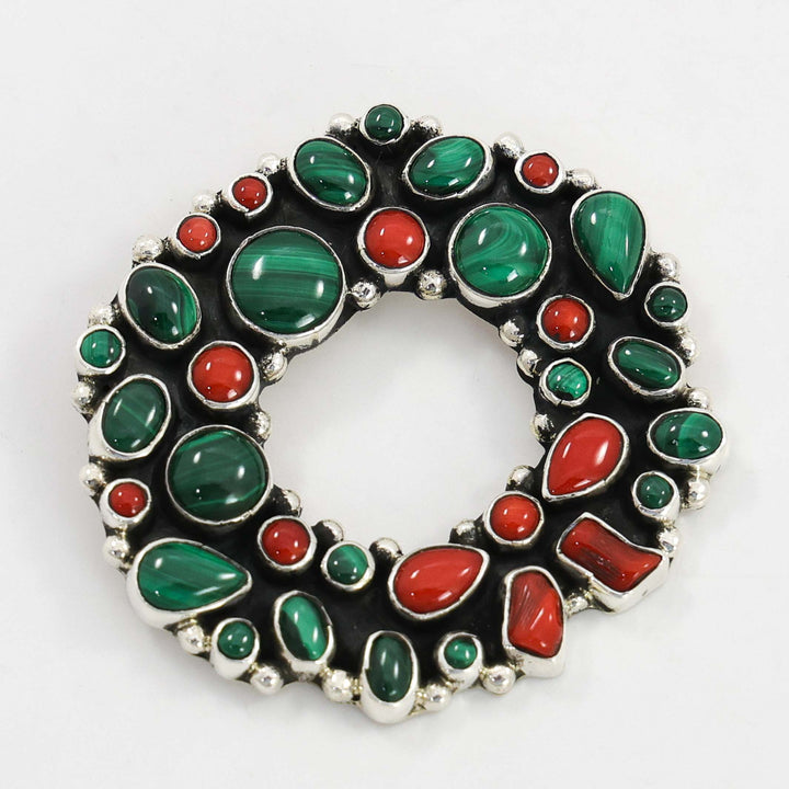 Christmas Wreath Pin