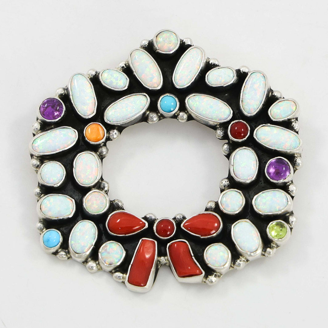 Christmas Wreath Pin