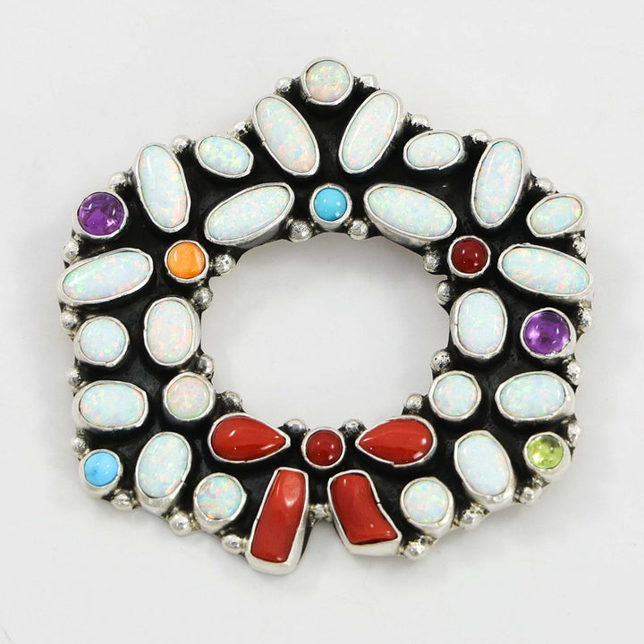 Christmas Wreath Pin
