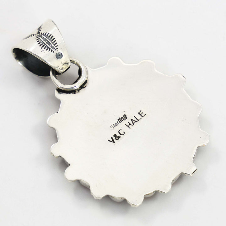 Coral Mercury Dime Pendant