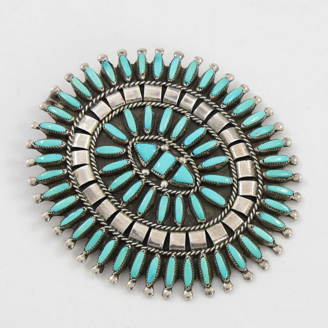 1980s Turquoise Pin and Pendant