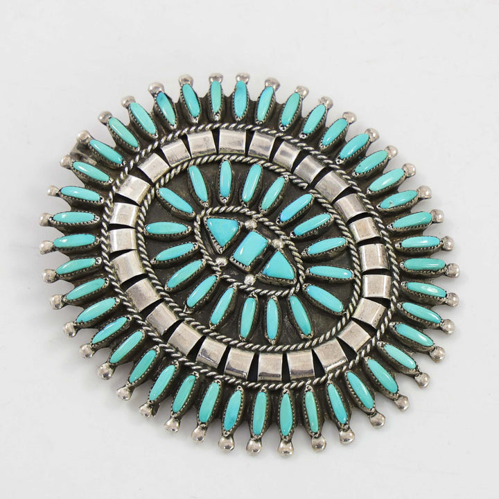 1980s Turquoise Pin and Pendant