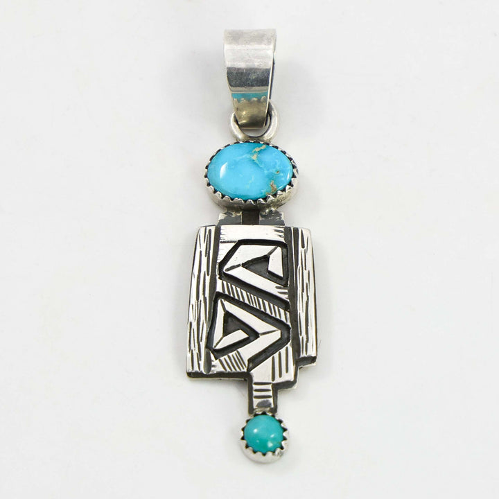 Blue Bird Turquoise Pendant