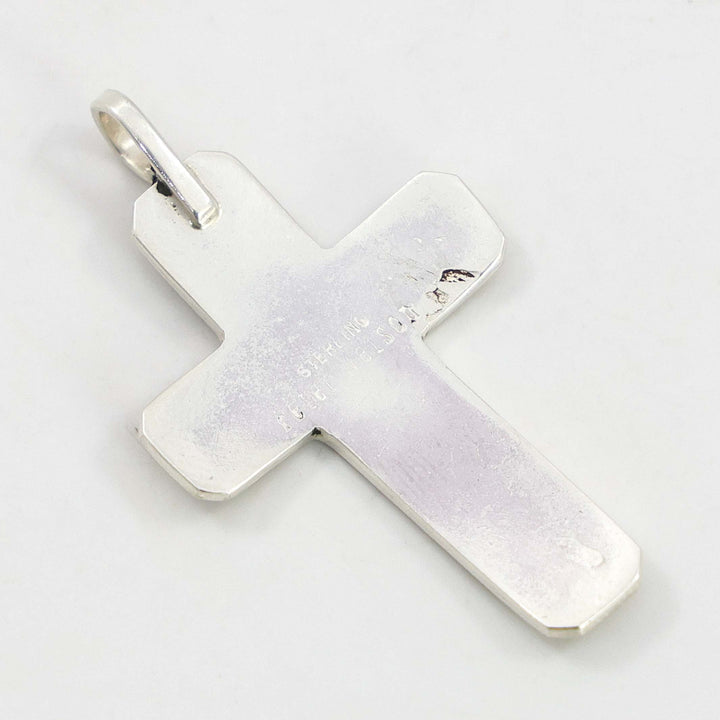 Chip Inlay Cross Pendant