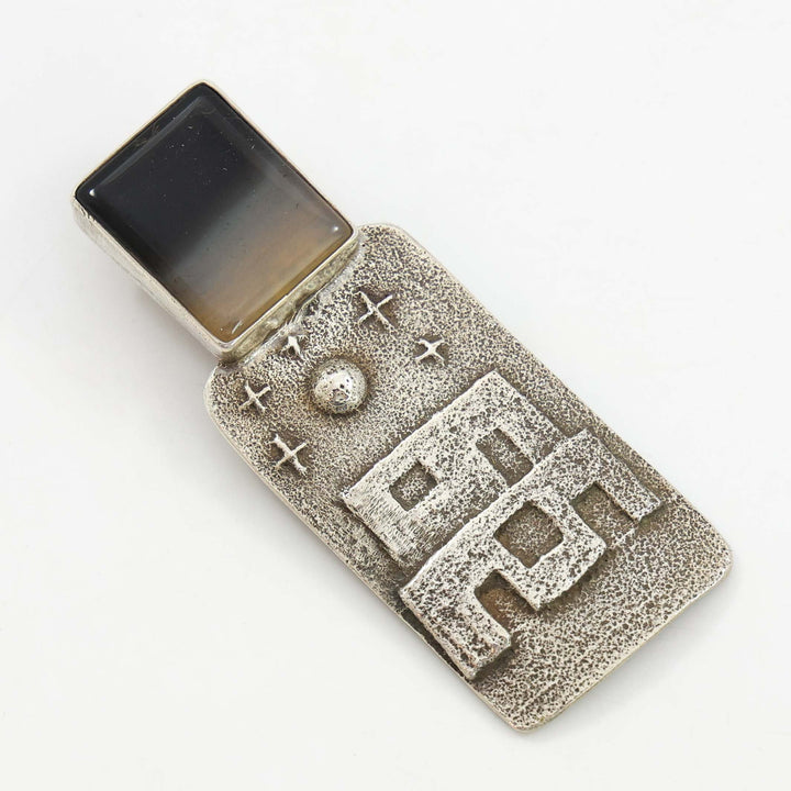 Village at Night Pin and Pendant