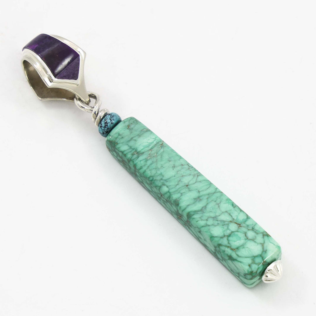 Sugilite and Variscite Pendant