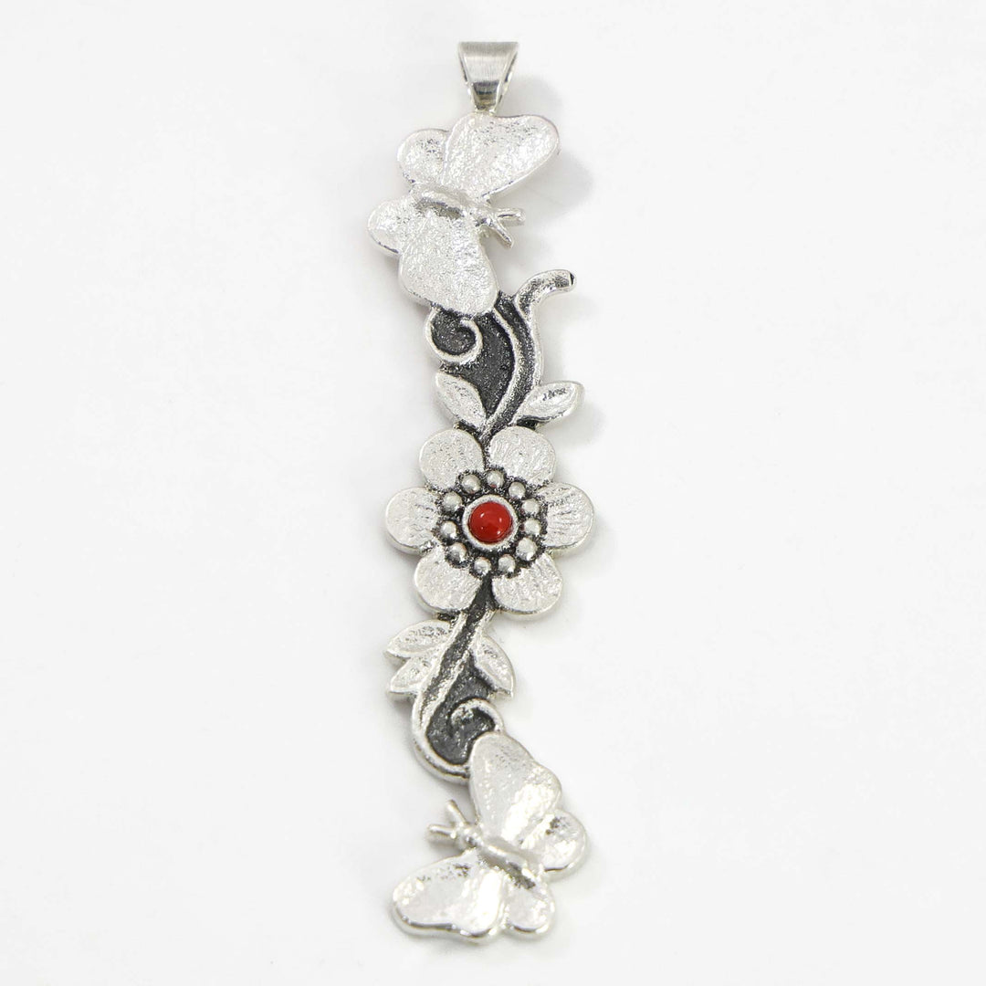 Coral Flower Pendant