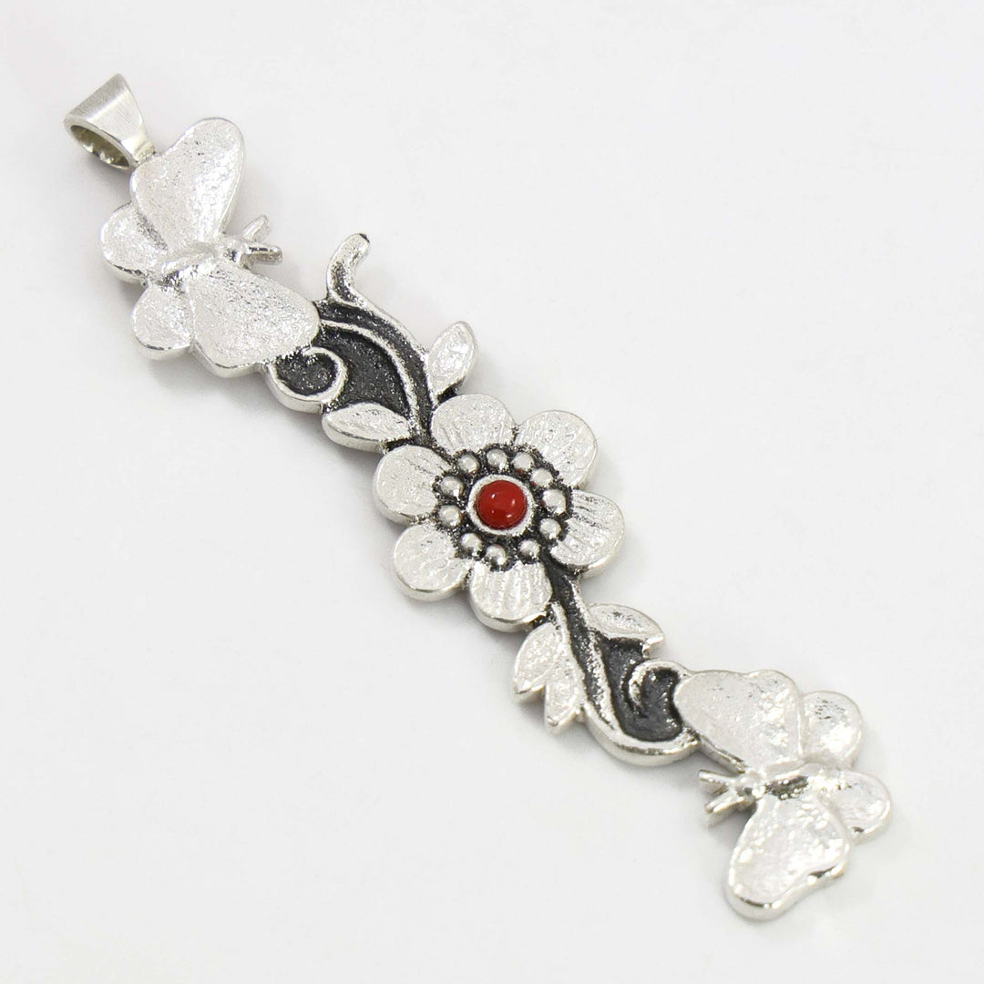 Coral Flower Pendant