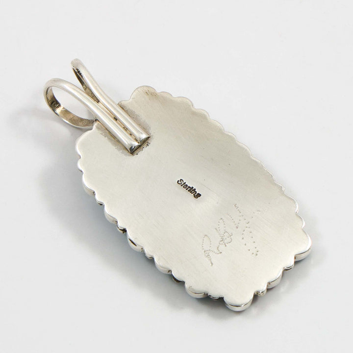 Turquoise and Coral Pendant