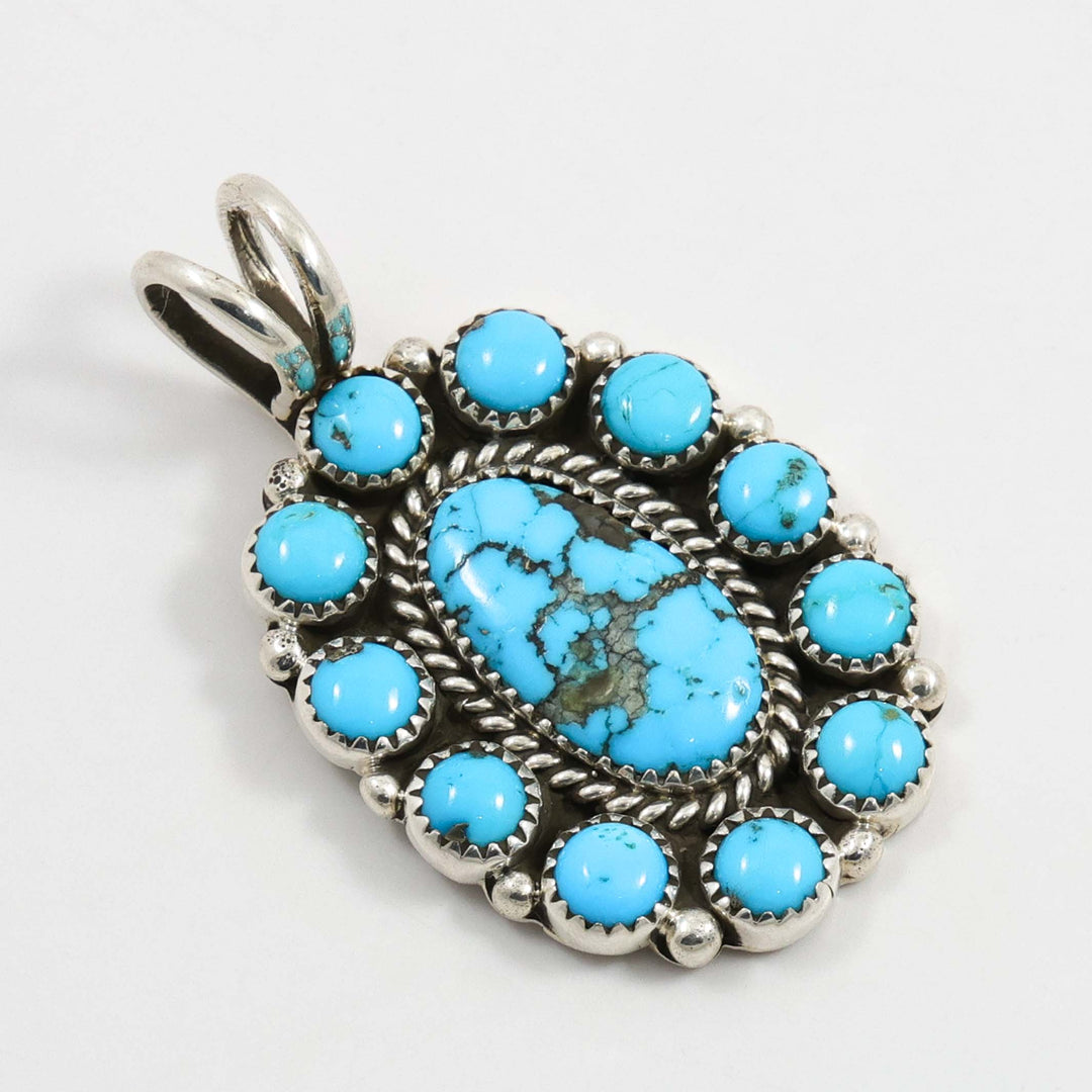 Sleeping Beauty Turquoise Pendant