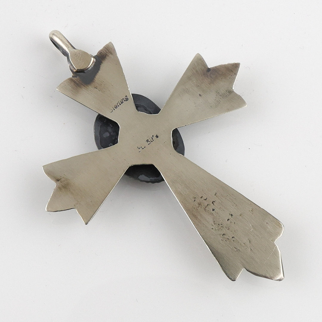 Kingman Turquoise Cross Pendant