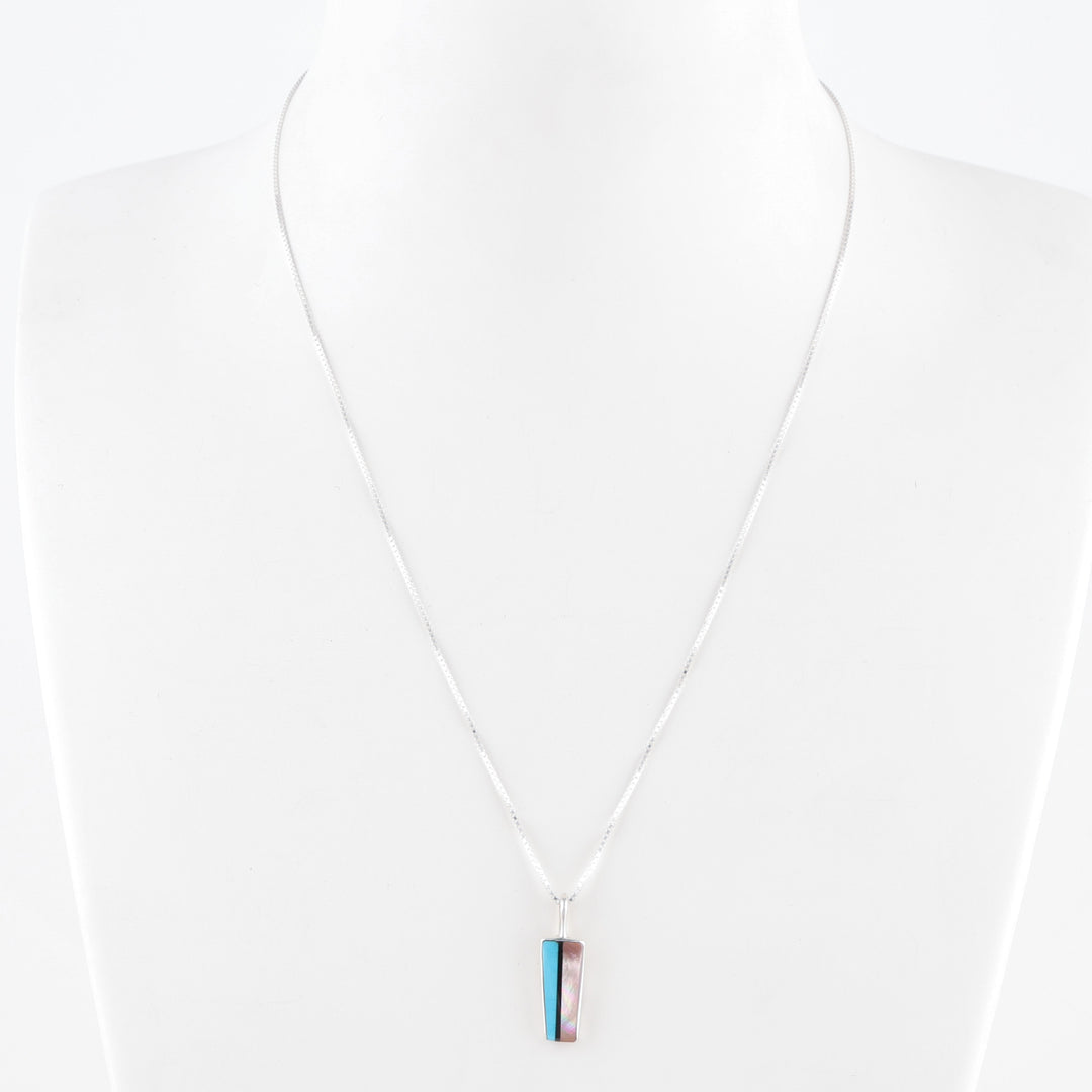 Inlay Pendant on Chain