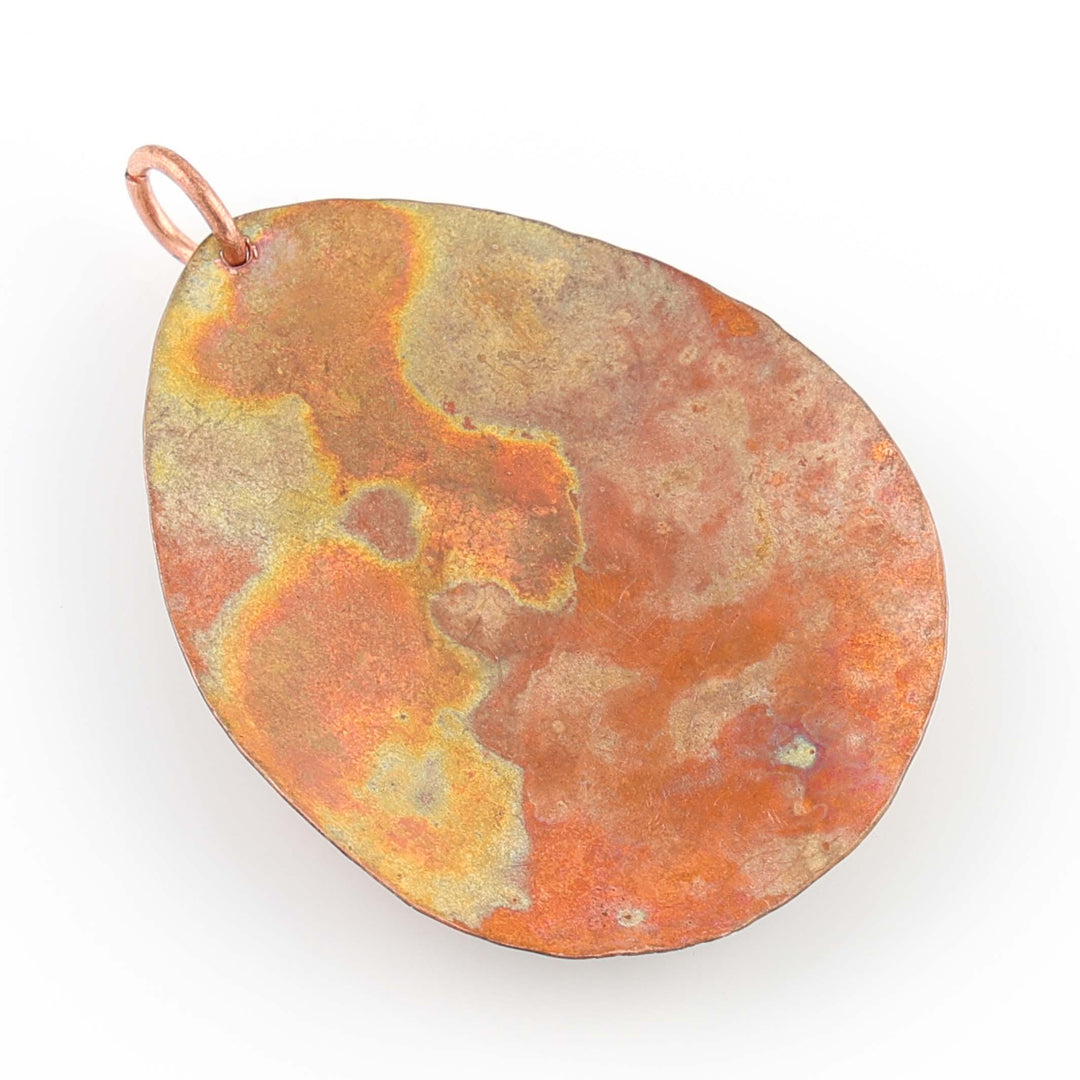 Chalcedony and Copper Pendant