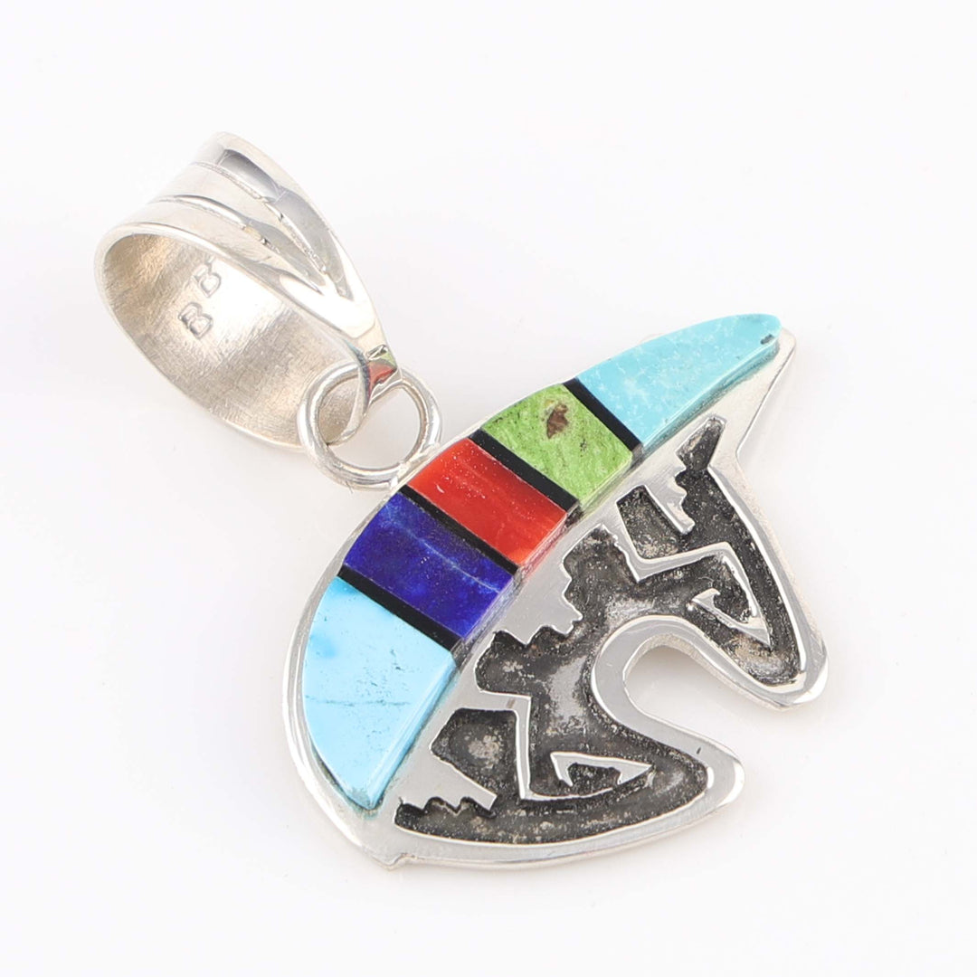 Inlay Bear Pendant