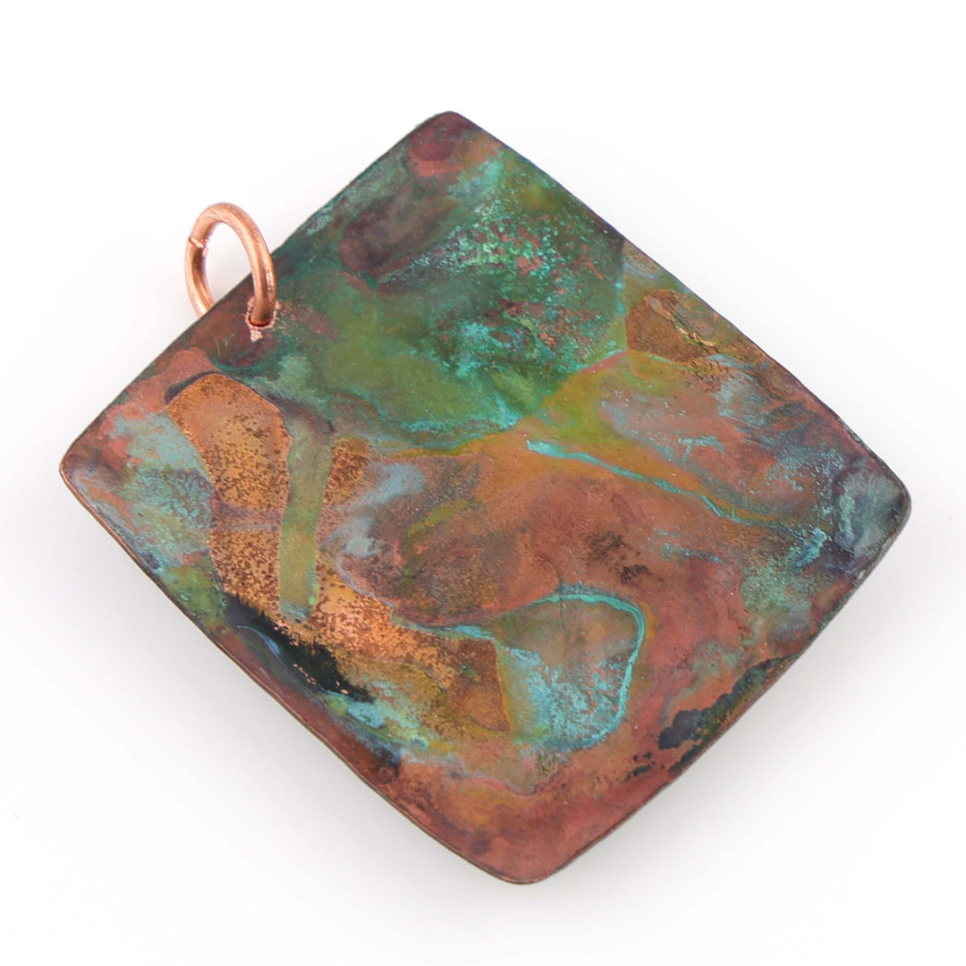 Agate and Copper Pendant