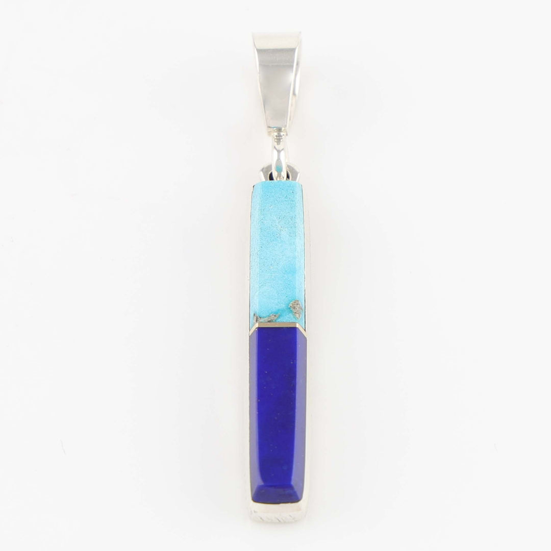 Turquoise and Lapis Pendant