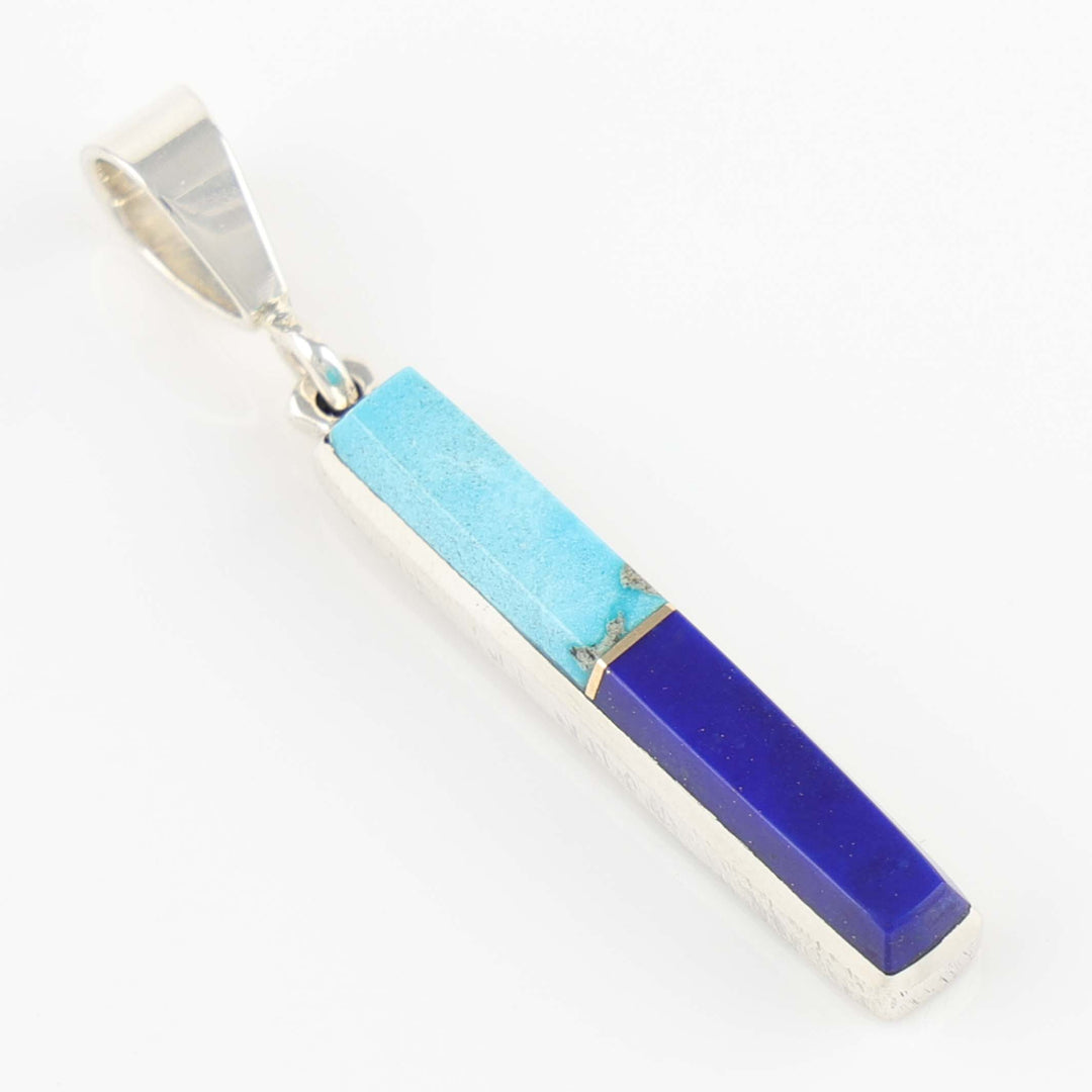 Turquoise and Lapis Pendant