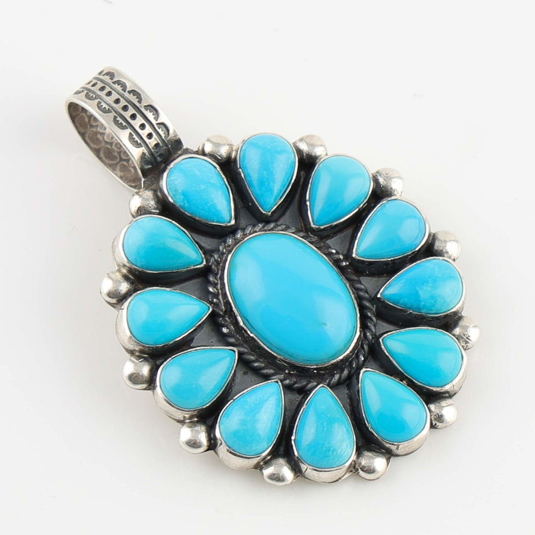 Sleeping Beauty Turquoise Pendant