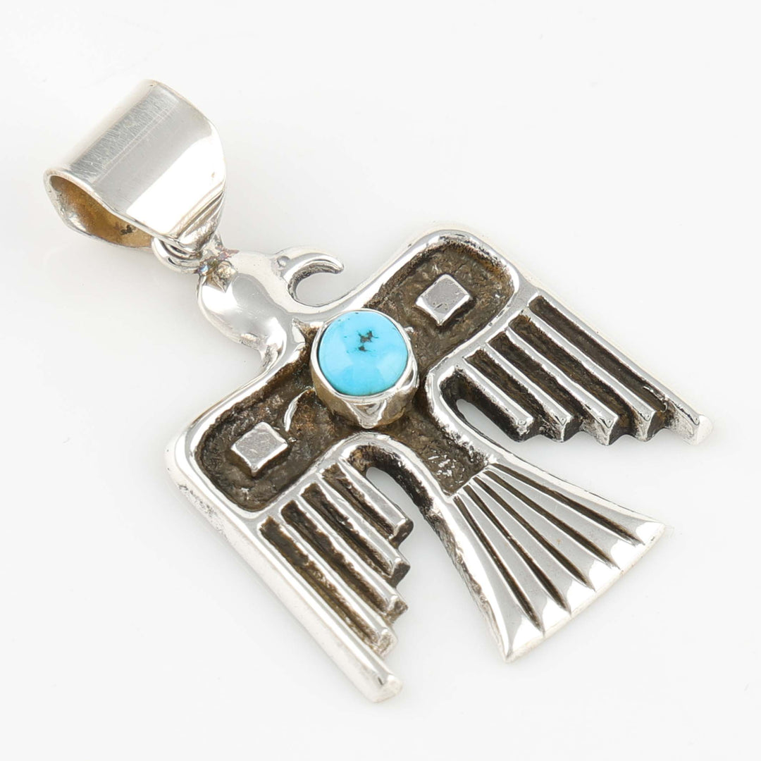 Turquoise Thunderbird Pendant
