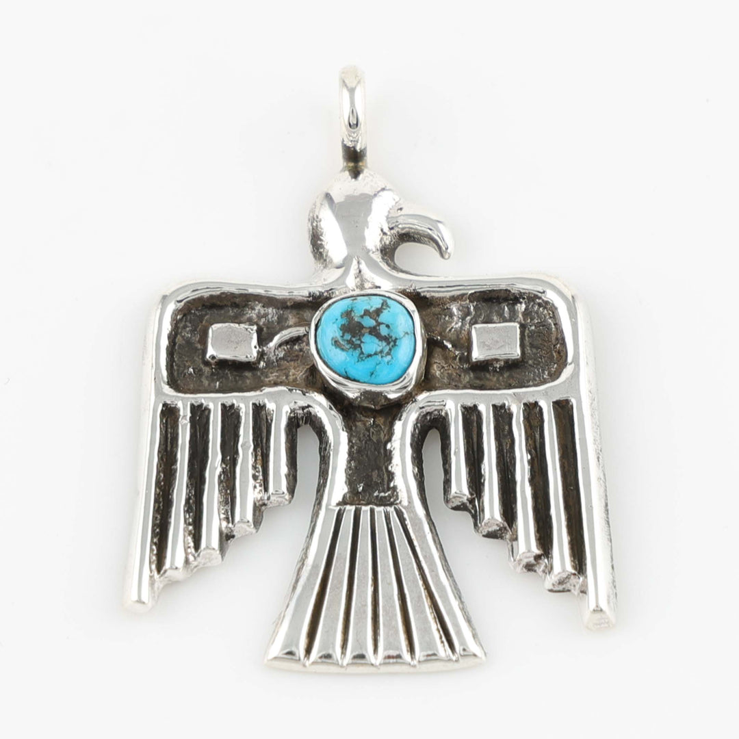 Turquoise Thunderbird Pendant