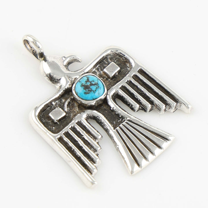 Turquoise Thunderbird Pendant