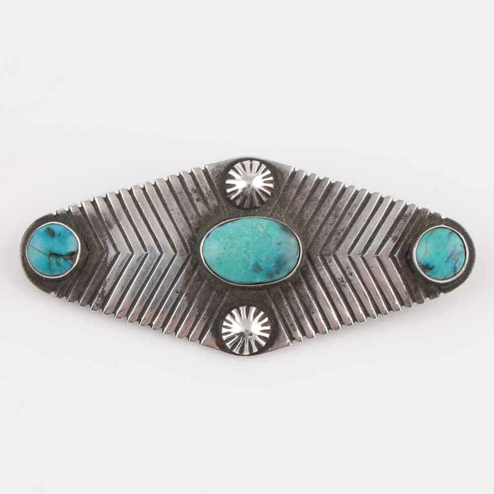 1940s Turquoise Pin