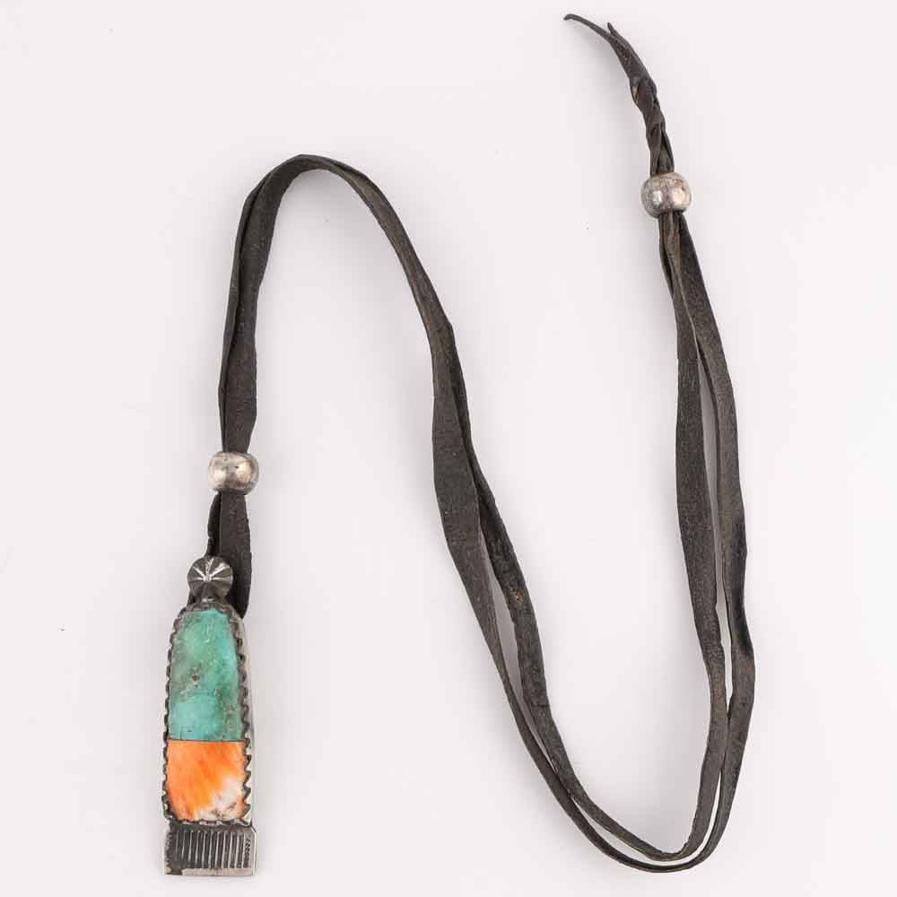 Turquoise and Spiny Oyster Pendant