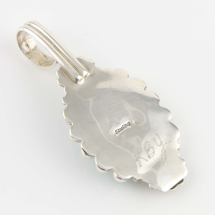 White Buffalo and Turquoise Pendant