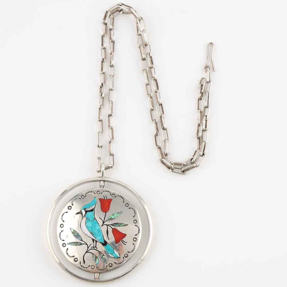 Inlaid Spinner Pendant
