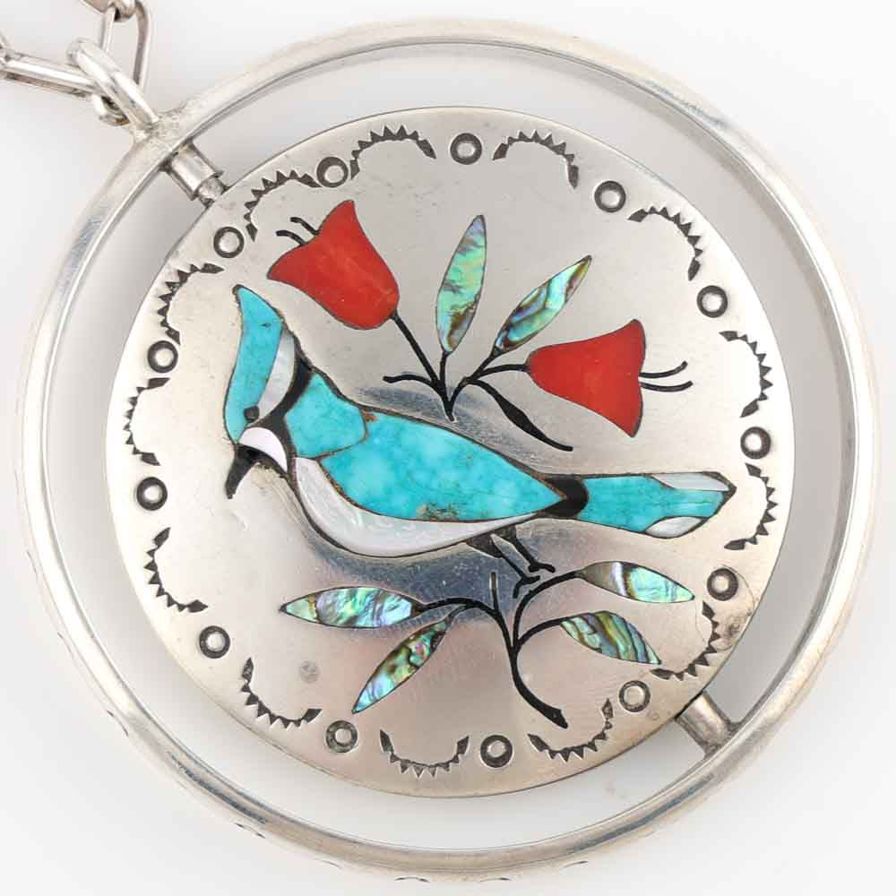 Inlaid Spinner Pendant