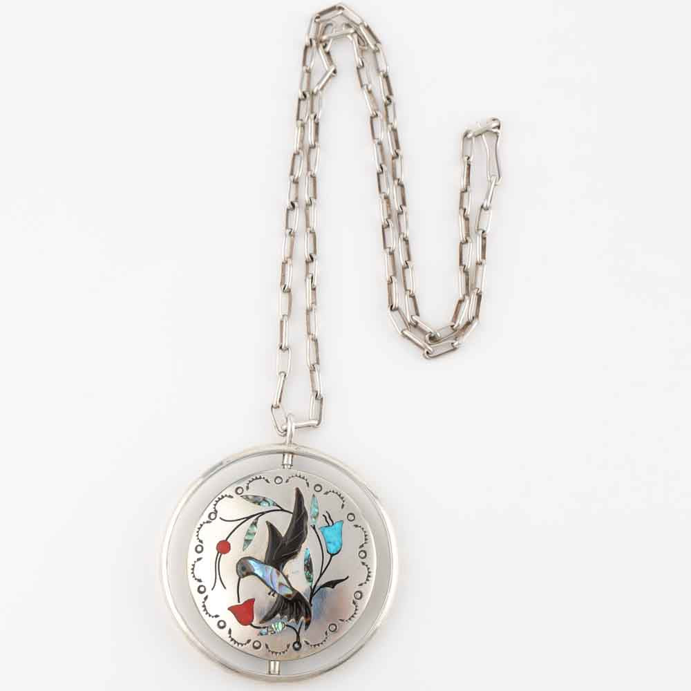 Inlaid Spinner Pendant