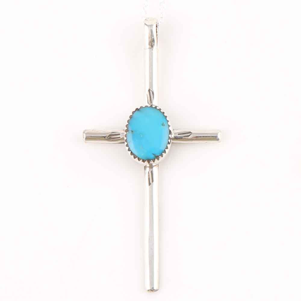 Turquoise Cross Pendant
