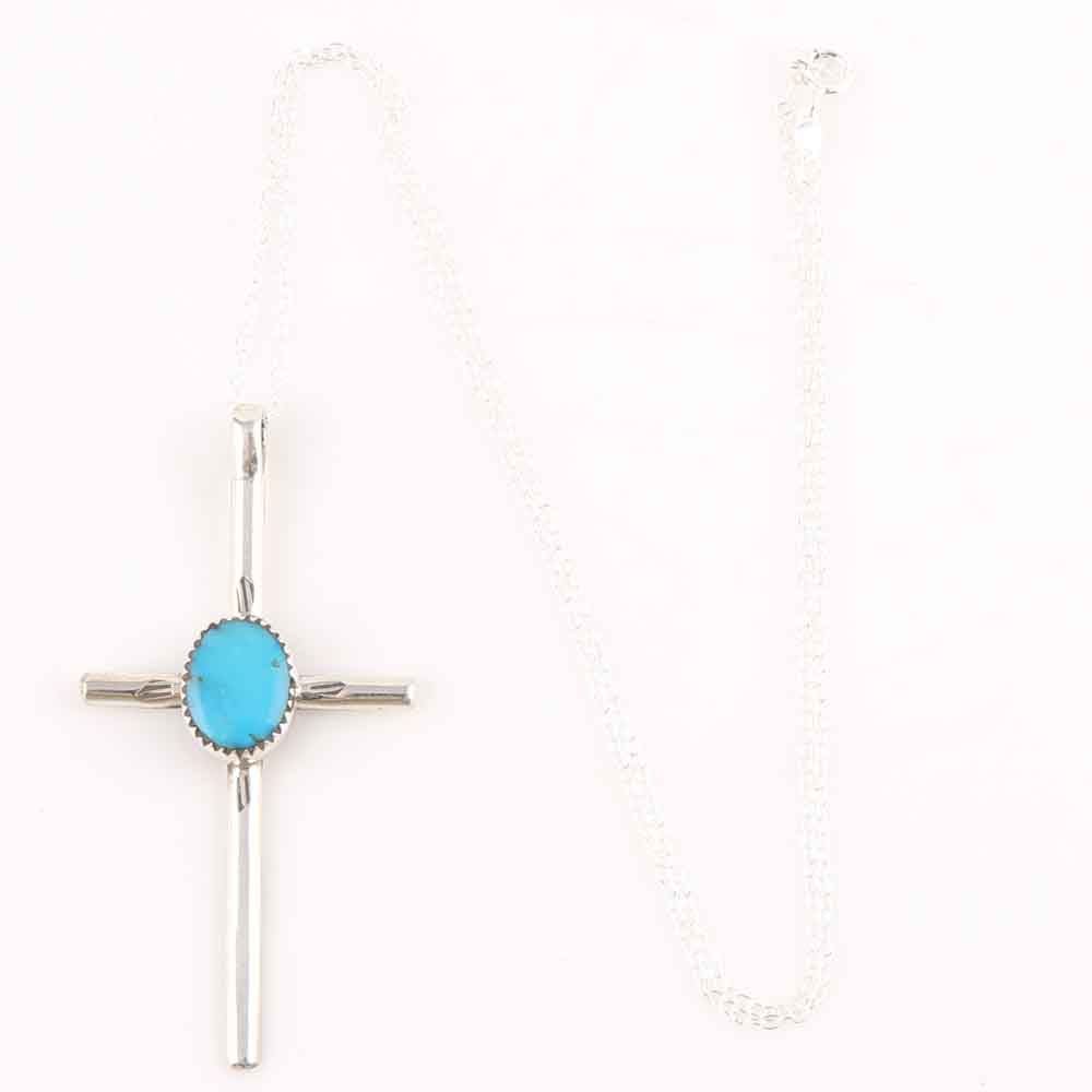Turquoise Cross Pendant