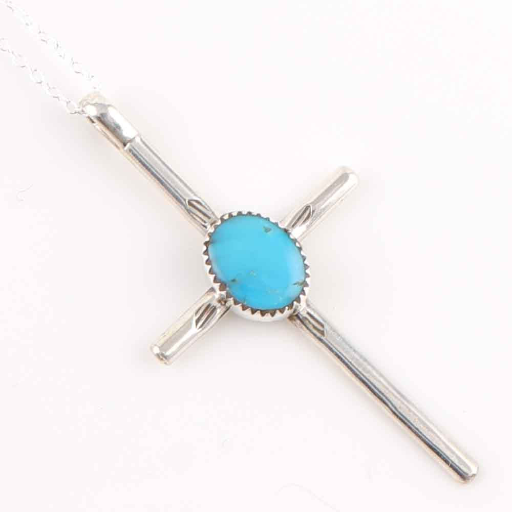Turquoise Cross Pendant