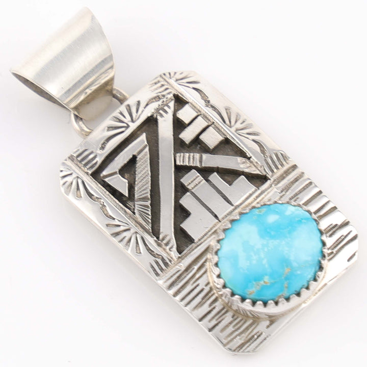 Blue Bird Turquoise Pendant