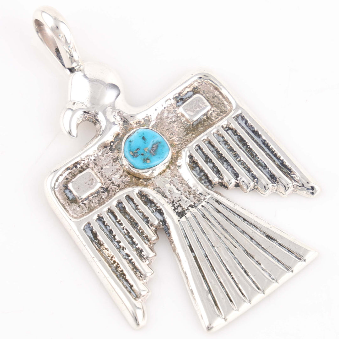Turquoise Thunderbird Pendant