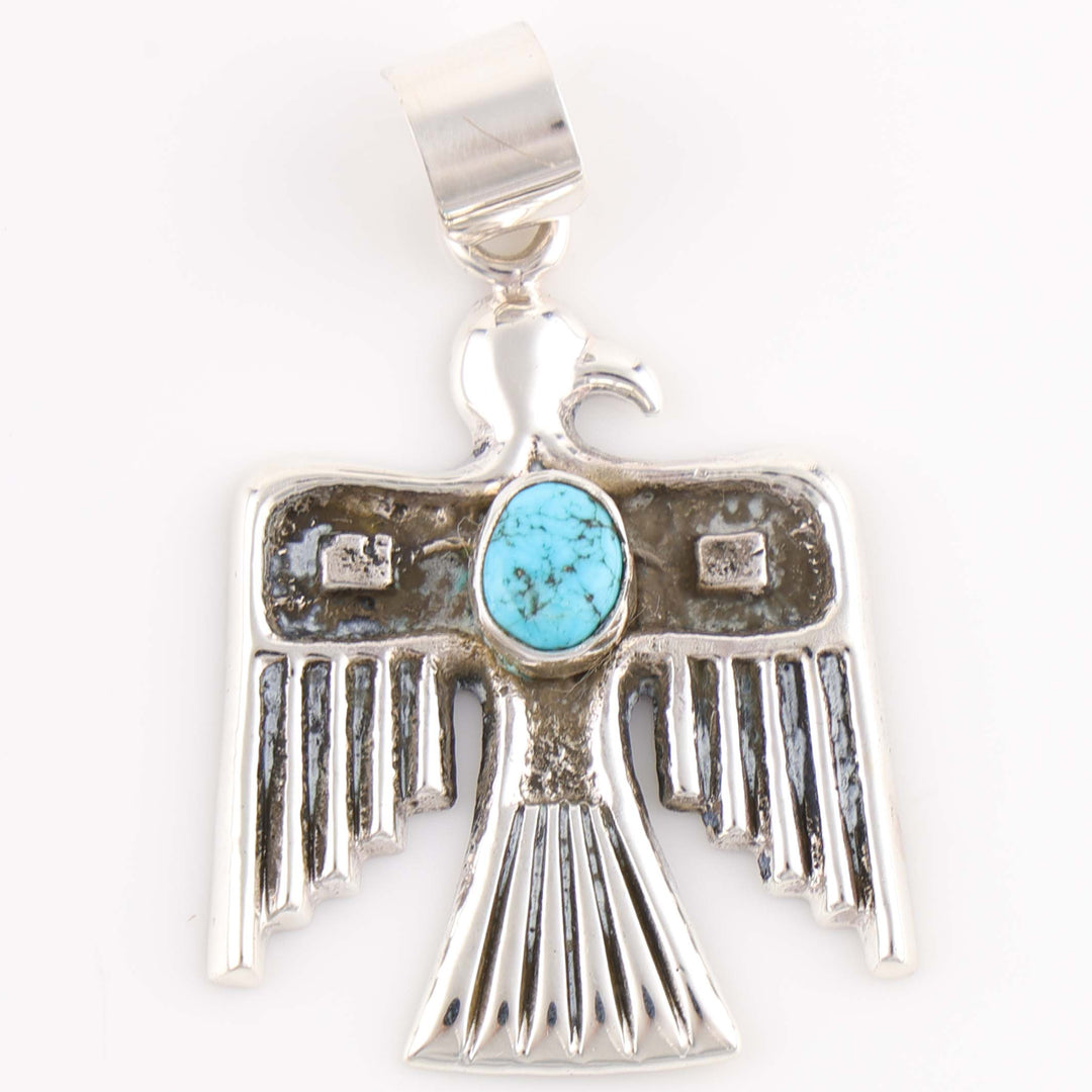 Turquoise Thunderbird Pendant
