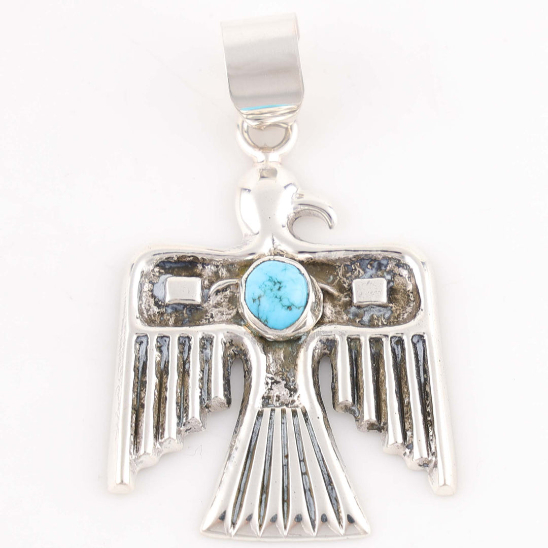 Turquoise Thunderbird Pendant