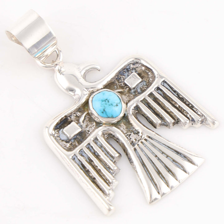 Turquoise Thunderbird Pendant