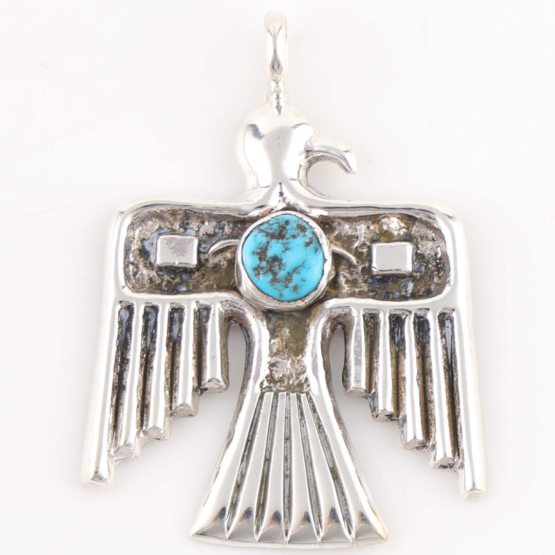 Turquoise Thunderbird Pendant