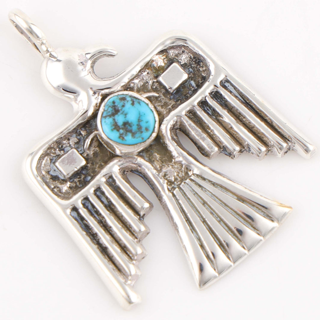 Turquoise Thunderbird Pendant